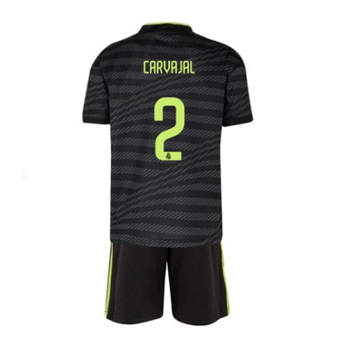 Dres Real Madrid Daniel Carvajal #2 Rezervni za djecu 2022-23 Kratak Rukav (+ kratke hlače)